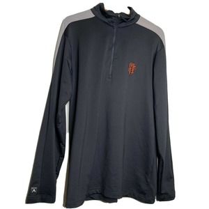Antiqua San Francisco Giants Quarter Zip Performance Pullover Mens Size M